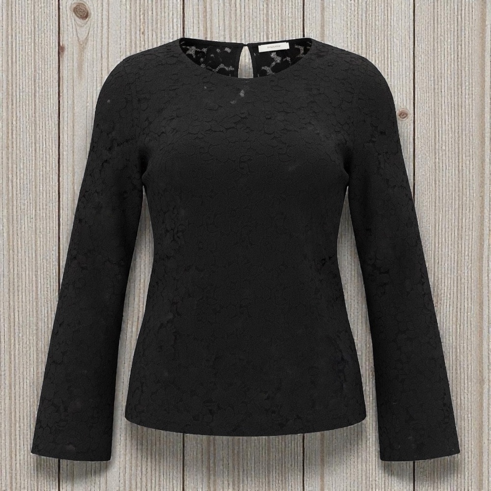 Maurices Elegant Black Floral Blouse